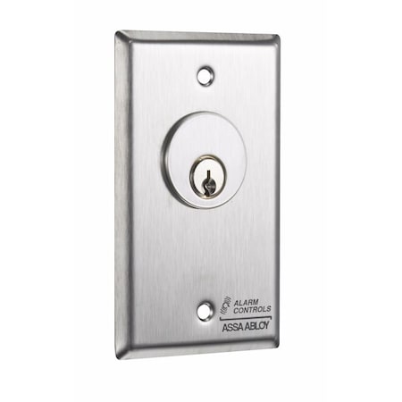 Alarm Controls Alarm Controls MCK-4 Mortise Key Switch - Stainless Steel MCK4